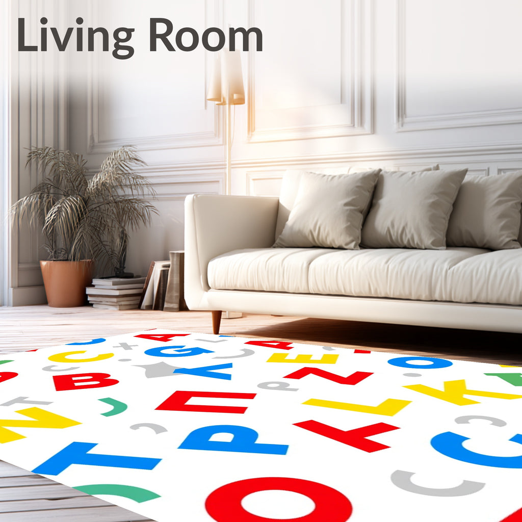 Colorful Alphabet Scatter Rug