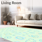 Whimsical Alphabet Garden Blooms Rug