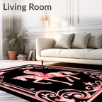 Pink Pegasus Winged Horse Romance Rug