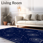 Cosmic Swirl Constellation Night Rug