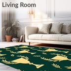 Golden Trophy Laurel Wreath Repeat Rug