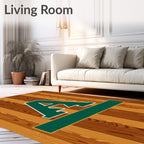 Wood Grain Letter A Rug