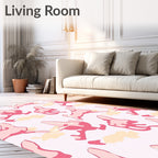 Pink Rabbit Camouflage Seamless Rug