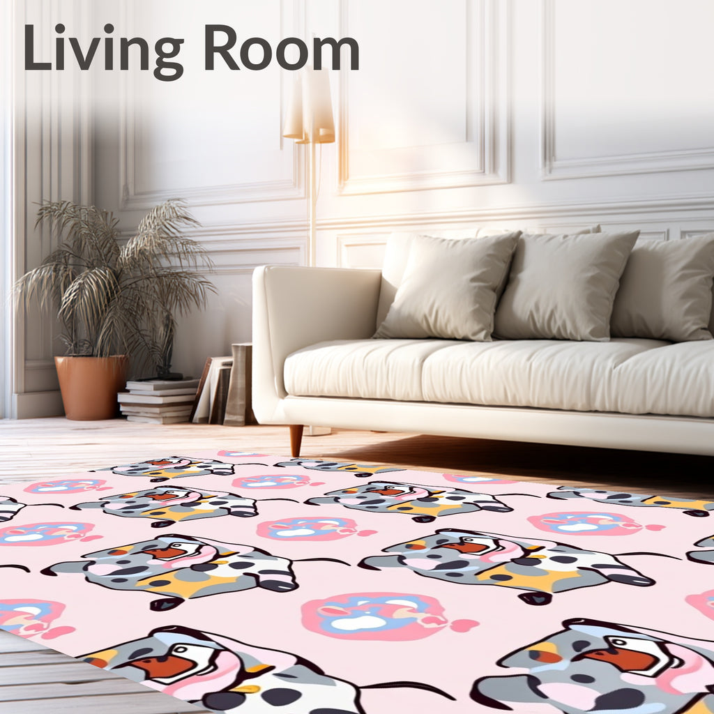 Playful Fauvist Animal Spotty Abstract Rug