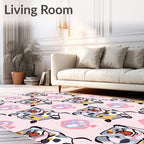 Playful Fauvist Animal Spotty Abstract Rug