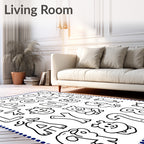 Whimsical Alphabet Creatures and Numbers Rug