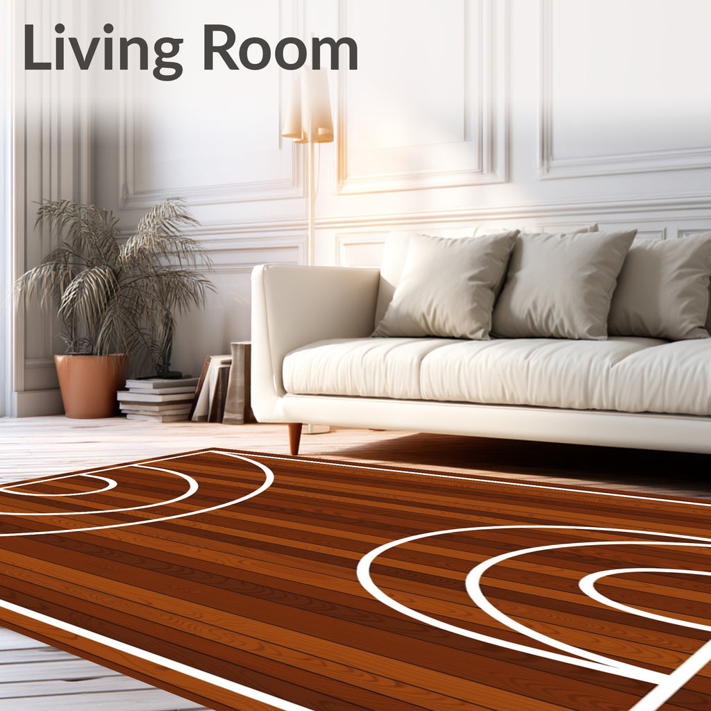 Wood Grain Court Arc Rug