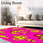 Vibrant Yellow Trophy Repeat Rug