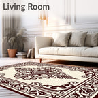 Rich Crimson Florentine Medallion Rug