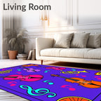 Vibrant Musical Instruments And Notes Rug