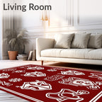 Regal Crimson Emblem Collection Rug