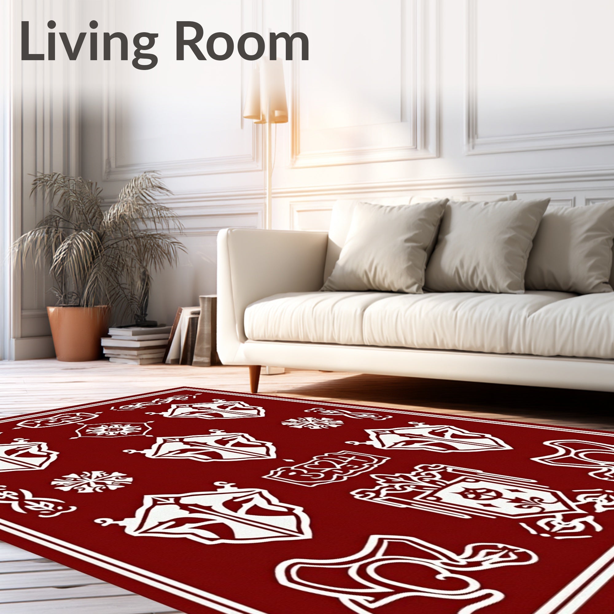 Regal Crimson Emblem Collection Rug