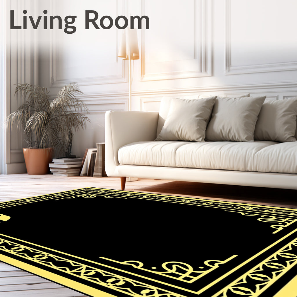Grecian Gold Helmet Border Rug