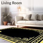 Grecian Gold Helmet Border Rug