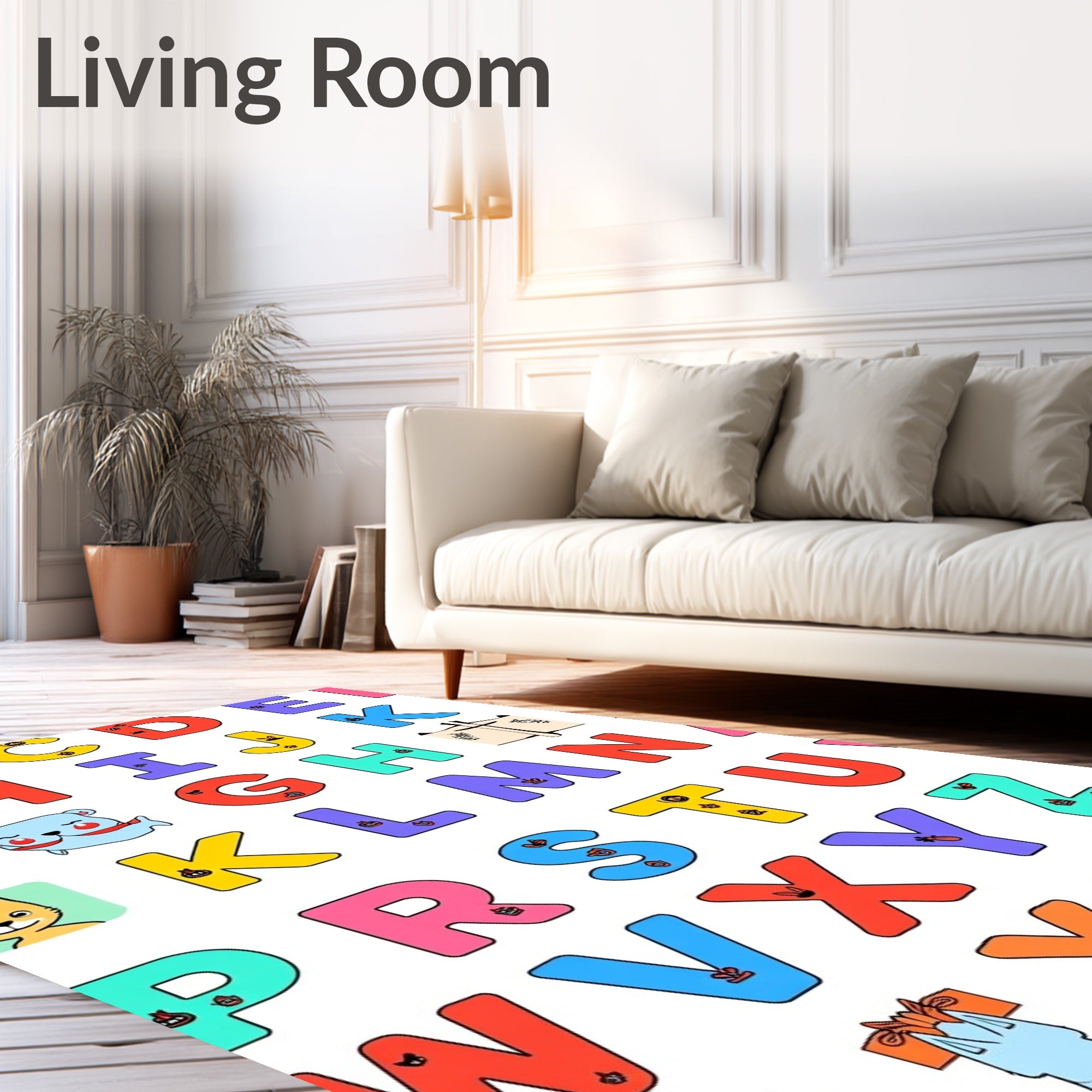 Alphabet ABC ABC ABC ABC Rug