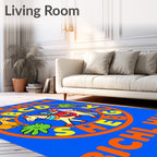 Bright Horse Zoo Alphabet Round Rug