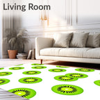Vibrant Green Kiwi Slice Repeat Rug