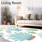 Pastel Succulent Garden Collection Rug