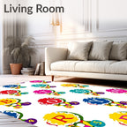 Alphabet Roller Skate Art Print Rug