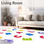 Colorful Alphabet Scatter Rug