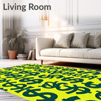Bold Dollar Sign Repeats Rug