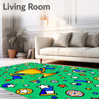 Golden Trophy Starburst Celebration Rug