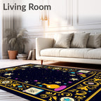 Cosmic Celestial Starry Night Potions Rug