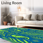 Neon Seahorse Kelp Forest Rug