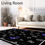 Cosmic Alphabet Whirlpool Swirl Rug