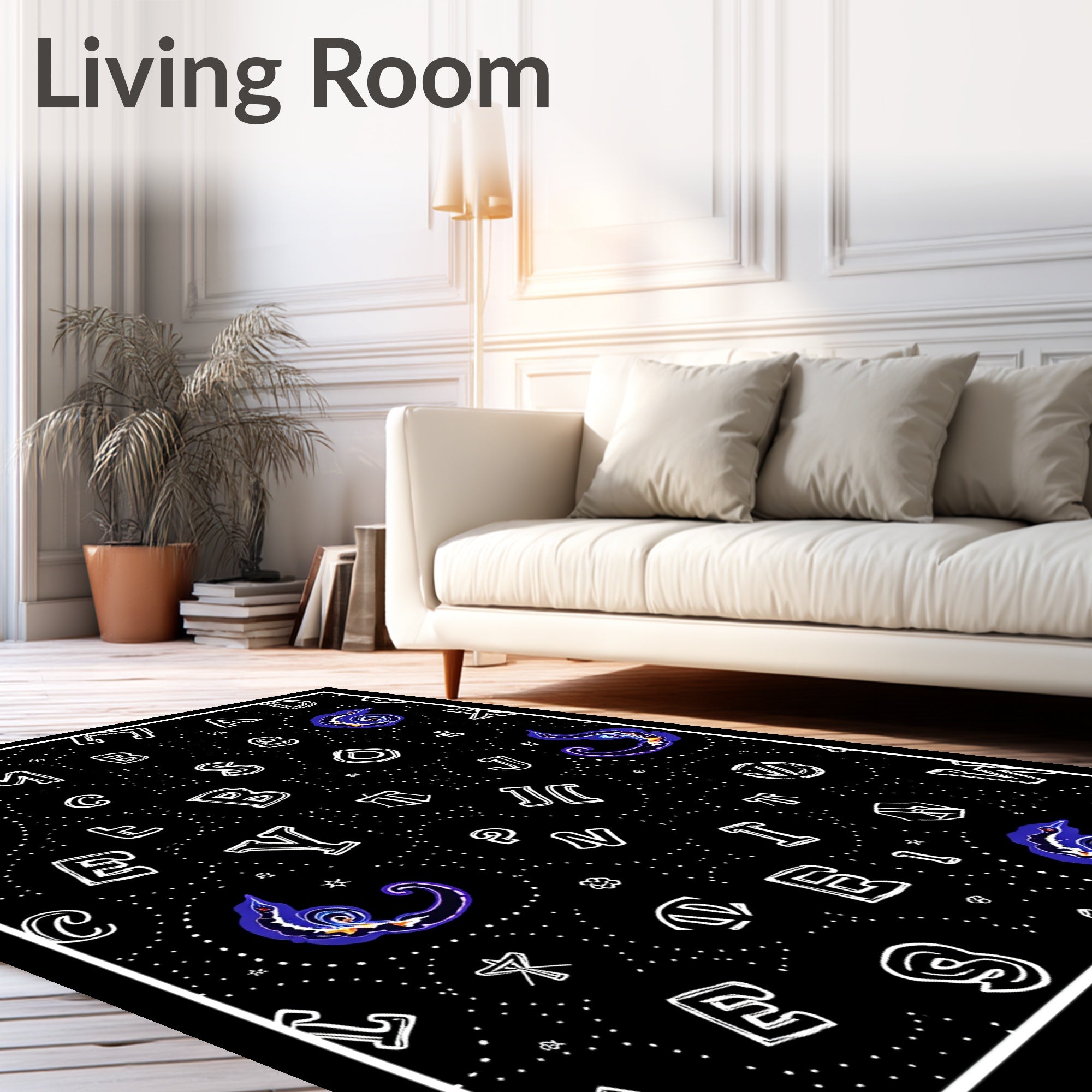 Cosmic Alphabet Whirlpool Swirl Rug