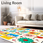 Whimsical Alphabet And Animals Ragdoll Rug
