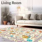 Playful Animals Alphabet Bunting Rug