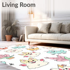 Playful Creature Whimsy Garden Rug