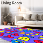 Bold Alphabetical Pop Art Rug
