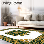 Emerald Gold Ornate Central Sun Rug