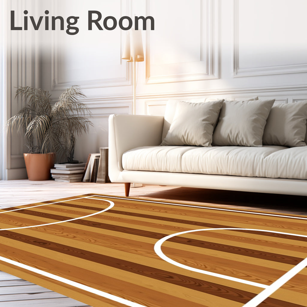 Wooden Court Stripes Rug