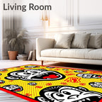 Retro Yellow Monkey Pop Art Rug