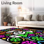 Happy Dog Festive Snowflakes Medallion Rug