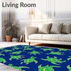 Green Sea Turtle Aquatic Voyage Rug