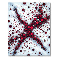 Crimson Dot Explosion Abstract Rug
