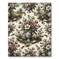 Ornate Floral Vase Botanical Garden Rug