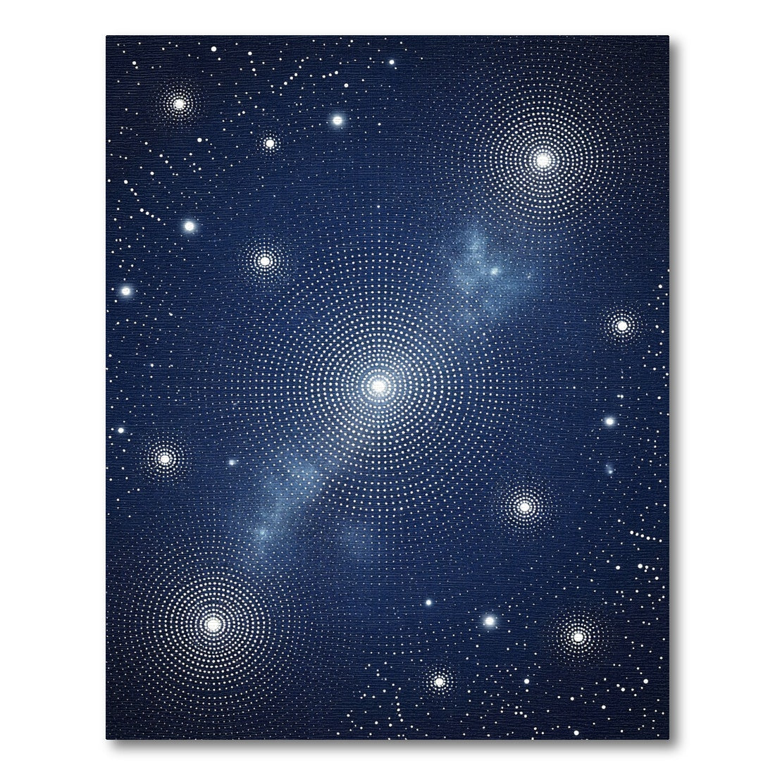 Midnight Celestial Radiant Constellation Sky Rug
