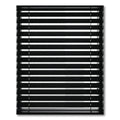 Modern Black Horizontal Line Blinds Rug