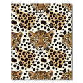Golden Leopard Spots Animal Print Rug