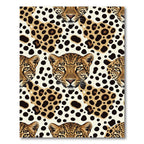 Golden Leopard Spots Animal Print Rug