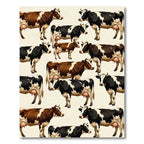 Whimsical Farmhouse Dairy Cow Ensemble Rug