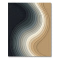 Modern Neutral Wave Gradient Art Rug