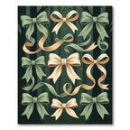 Sage and Cream Ribbon Forest Bows Rug