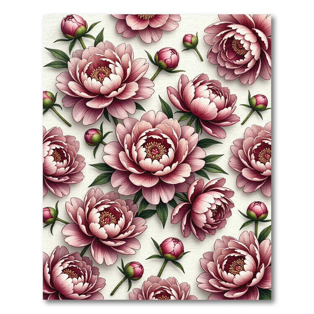 Pink Peony Garden Bloom Rug
