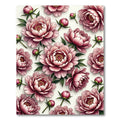 Pink Peony Garden Bloom Rug